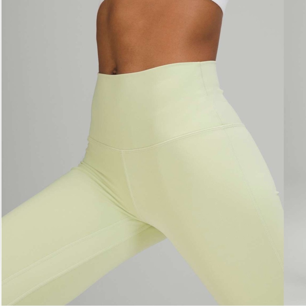 lululemon Align High Rise Legging Nulu 25” Creamy Mint Sz 6 - Picture 4 of 12